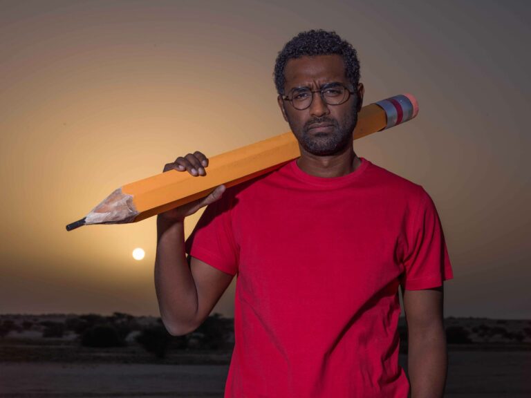 Porträtt av Khalid Albaih