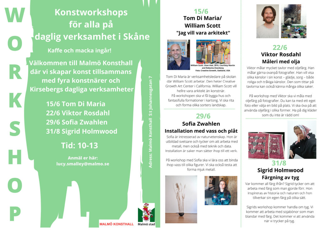 Inbjudan till workshops inom projektet "Lyssna"